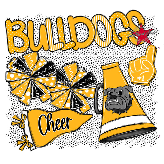 Bulldogs Cheer Spirit-Yellow