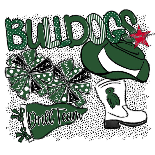 Bulldogs Drillteam Spirit-Green