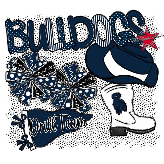 Bulldogs Drillteam Spirit-Navy