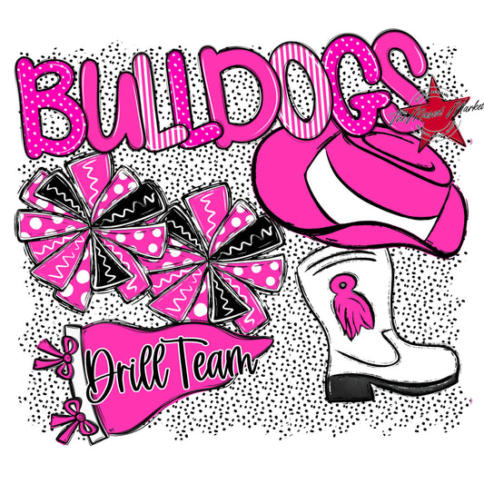 Bulldogs Drillteam Spirit-Pink