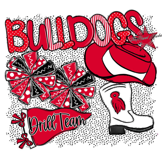 Bulldogs Drillteam Spirit-Red