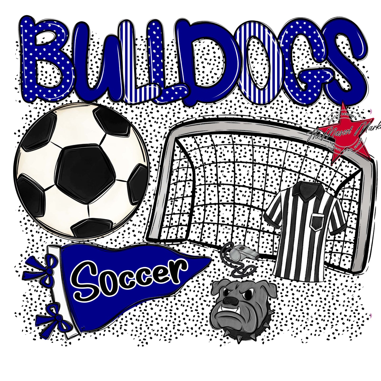 Bulldogs Soccer Spirit-Blue