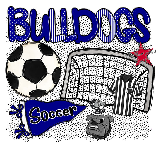 Bulldogs Soccer Spirit-Blue