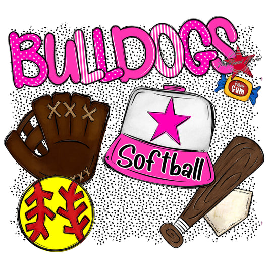 Bulldogs Softball Spirit-Pink