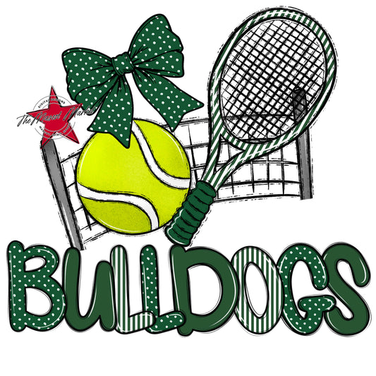 Bulldogs Tennis Spirit Design-Green
