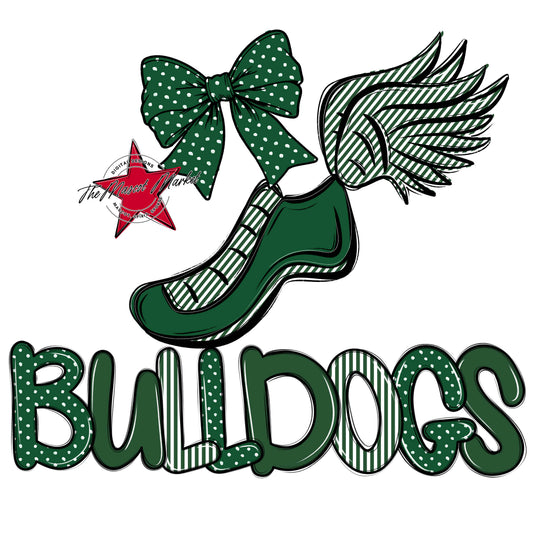 Bulldogs Track Spirit Design-Green