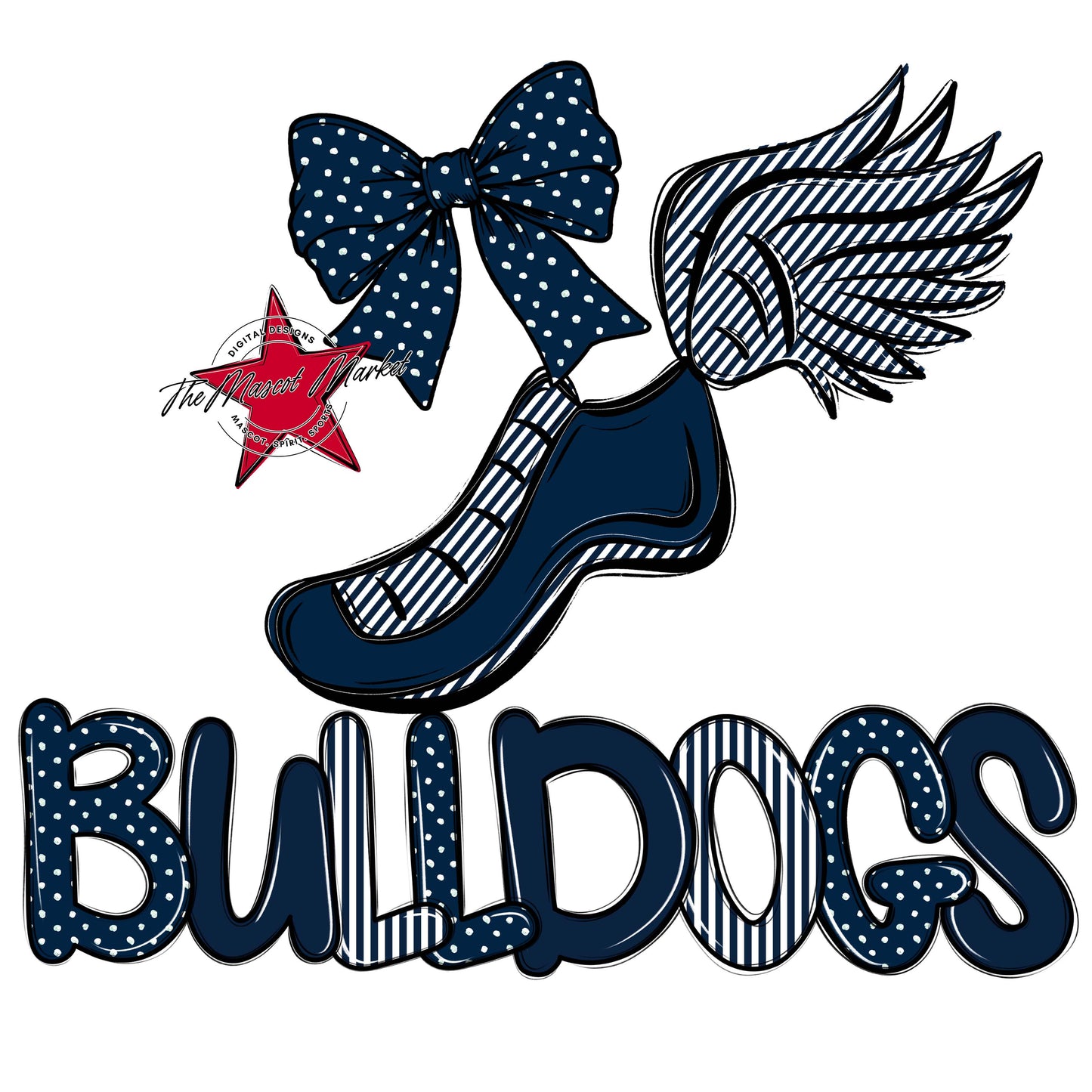 Bulldogs Track Spirit Design-Navy