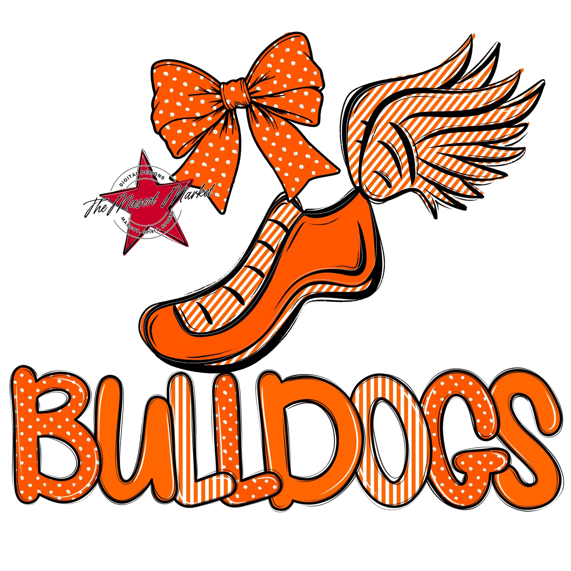 Bulldogs Track Spirit Design-Orange