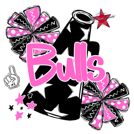 Bulls Alpha Megaphone Design-Baby Pink