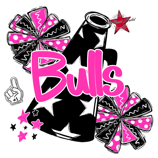 Bulls Alpha Megaphone Design-Pink