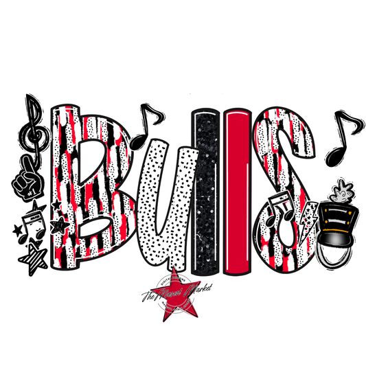 Bulls Band Scrape-Red