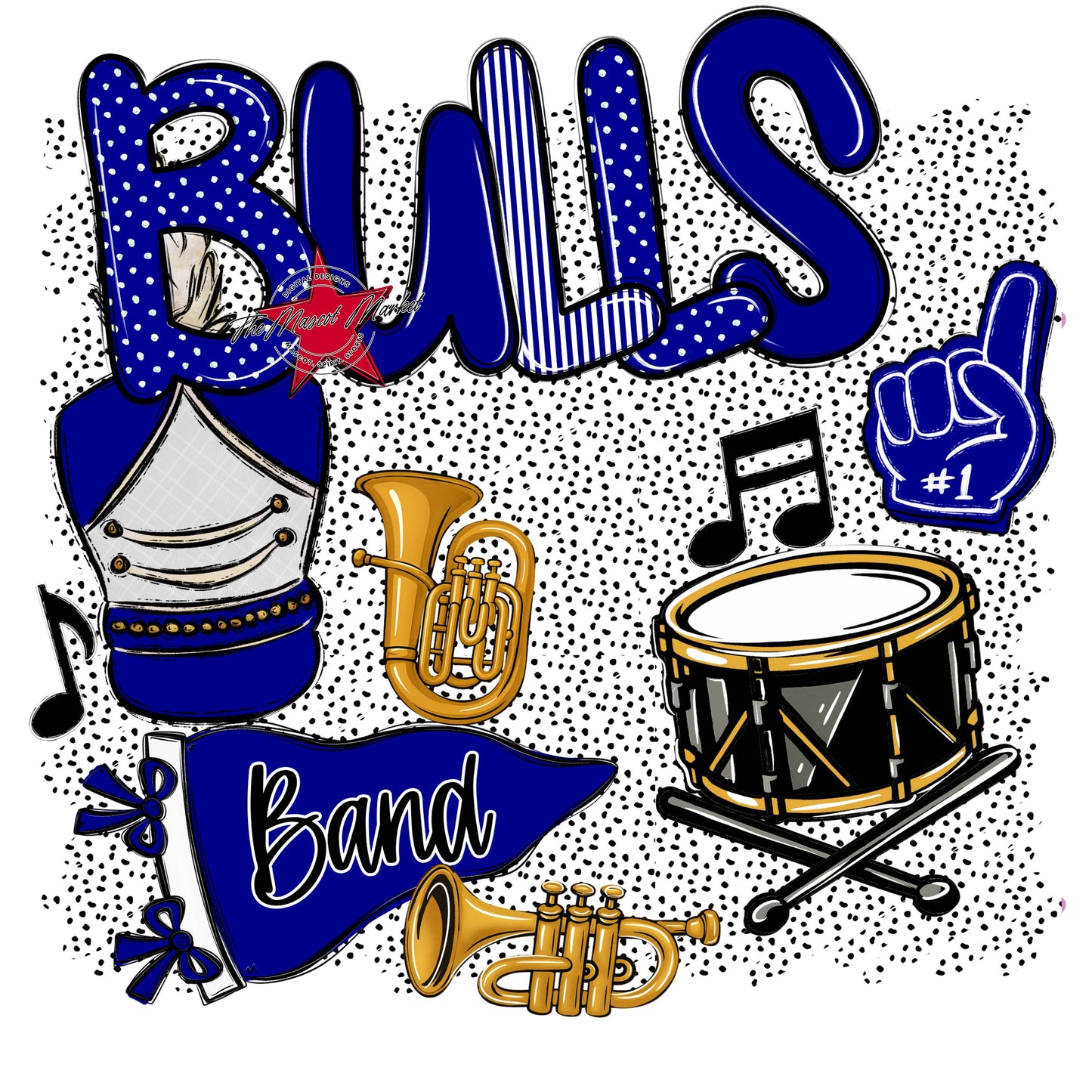 Bulls Band Spirit-Blue