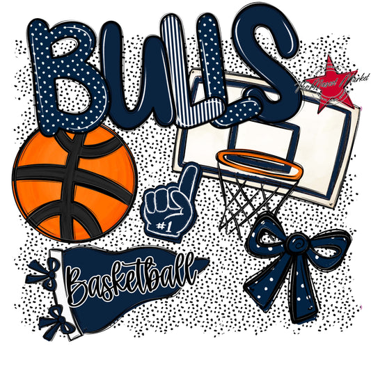 Bulls Basketball Spirit-Navy