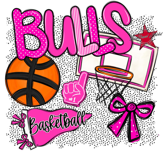 Bulls Basketball Spirit-Pink