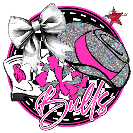 Bulls Circle Drillteam Design-Pink