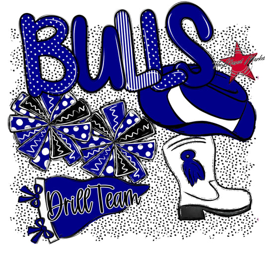 Bulls Drillteam Spirit-Blue