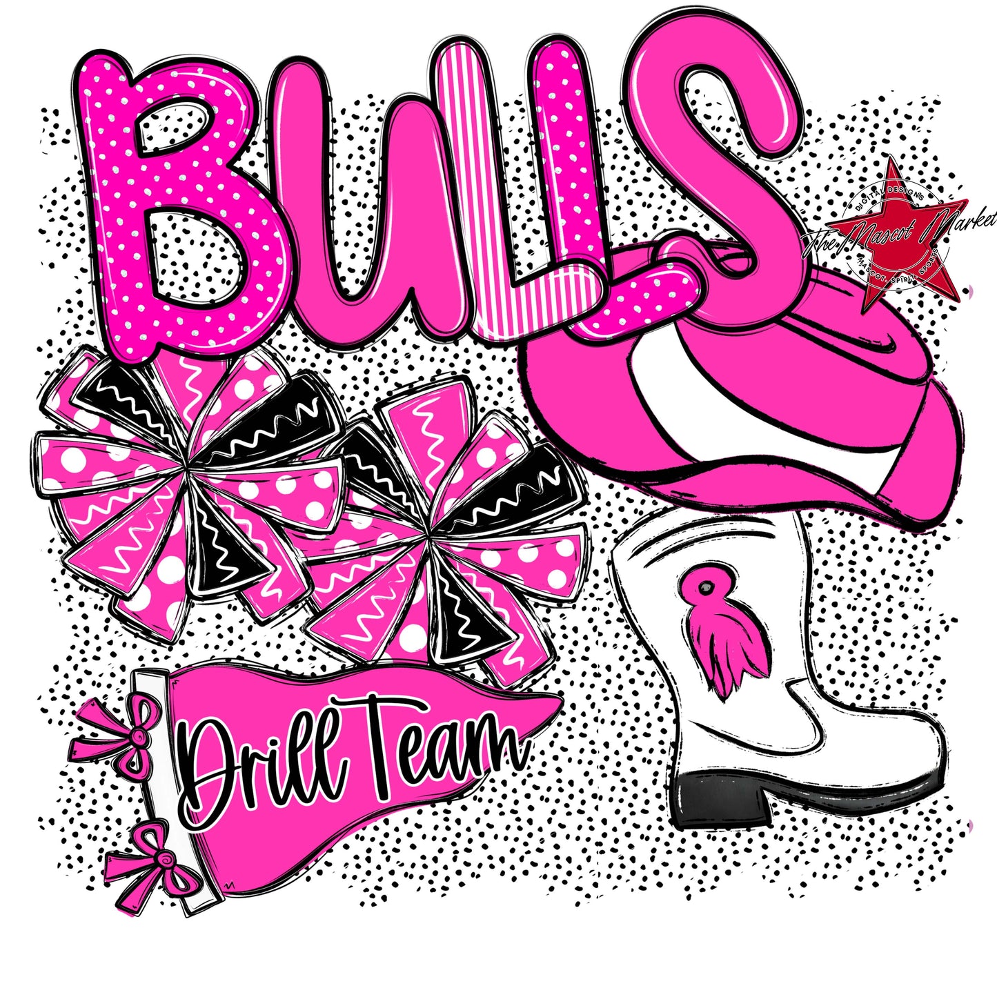 Bulls Drillteam Spirit-Pink