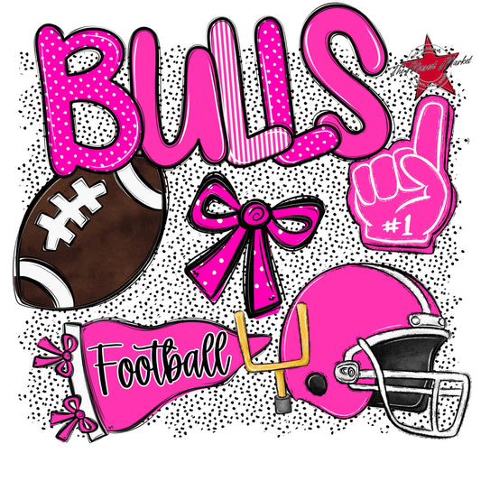 Bulls Football Spirit-Pink