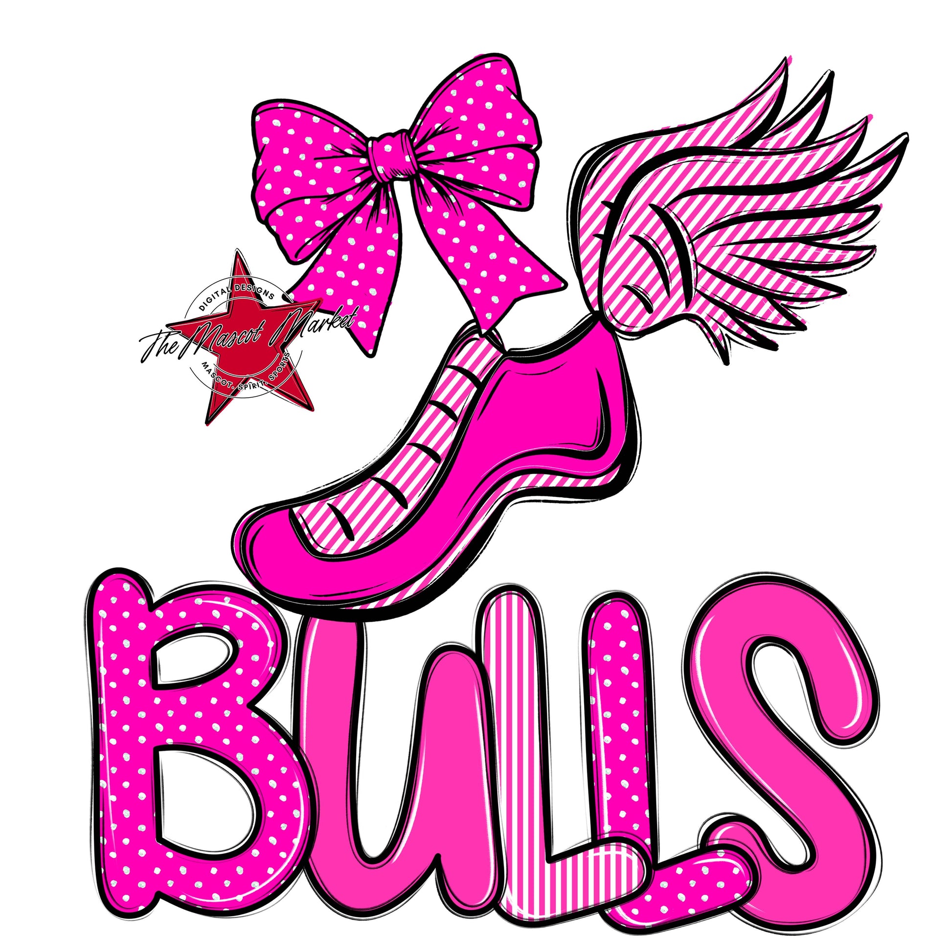 Bulls Track Spirit Design-Pink