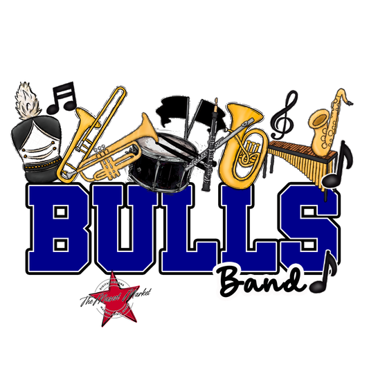 Bulls Varsity Band-Blue