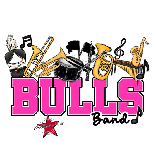 Bulls Varsity Band-Pink