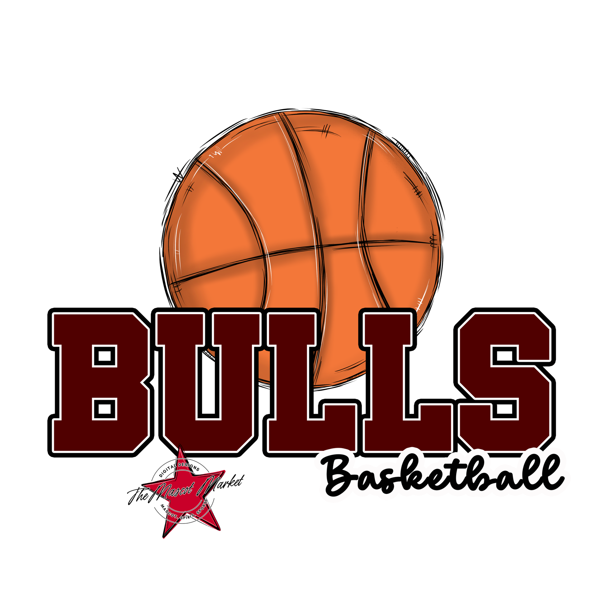 Bulls Varsity Basketball-Maroon