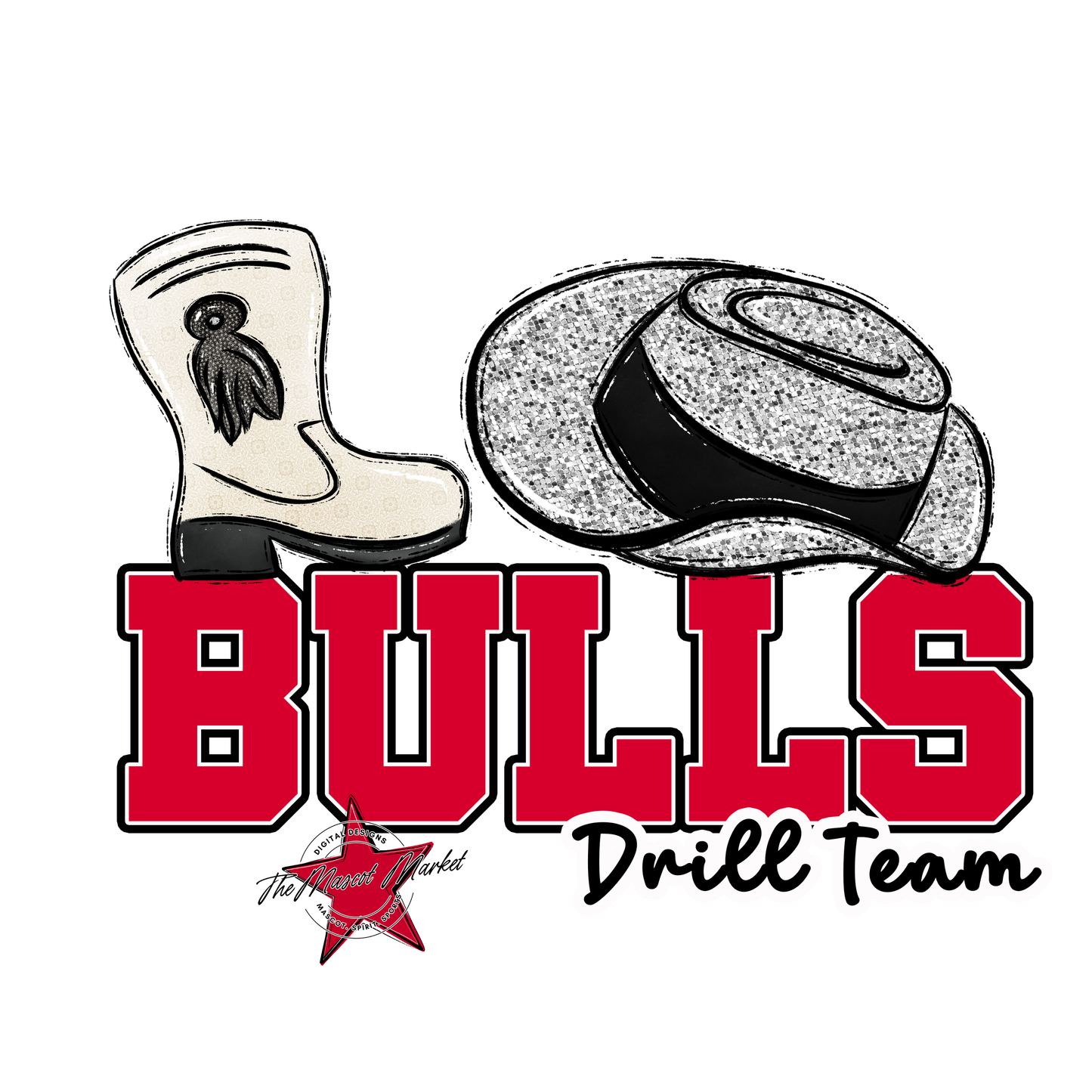 Bulls Varsity Drillteam-Red