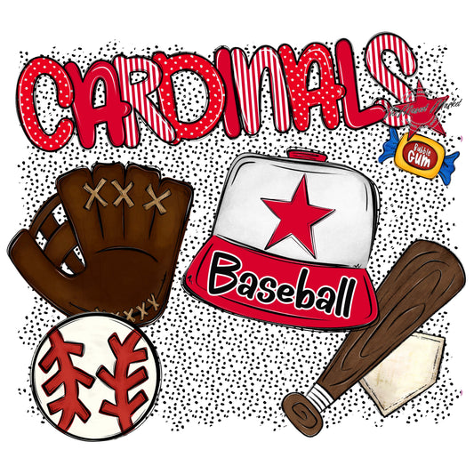 Cardinals Baseball Spirit-Red