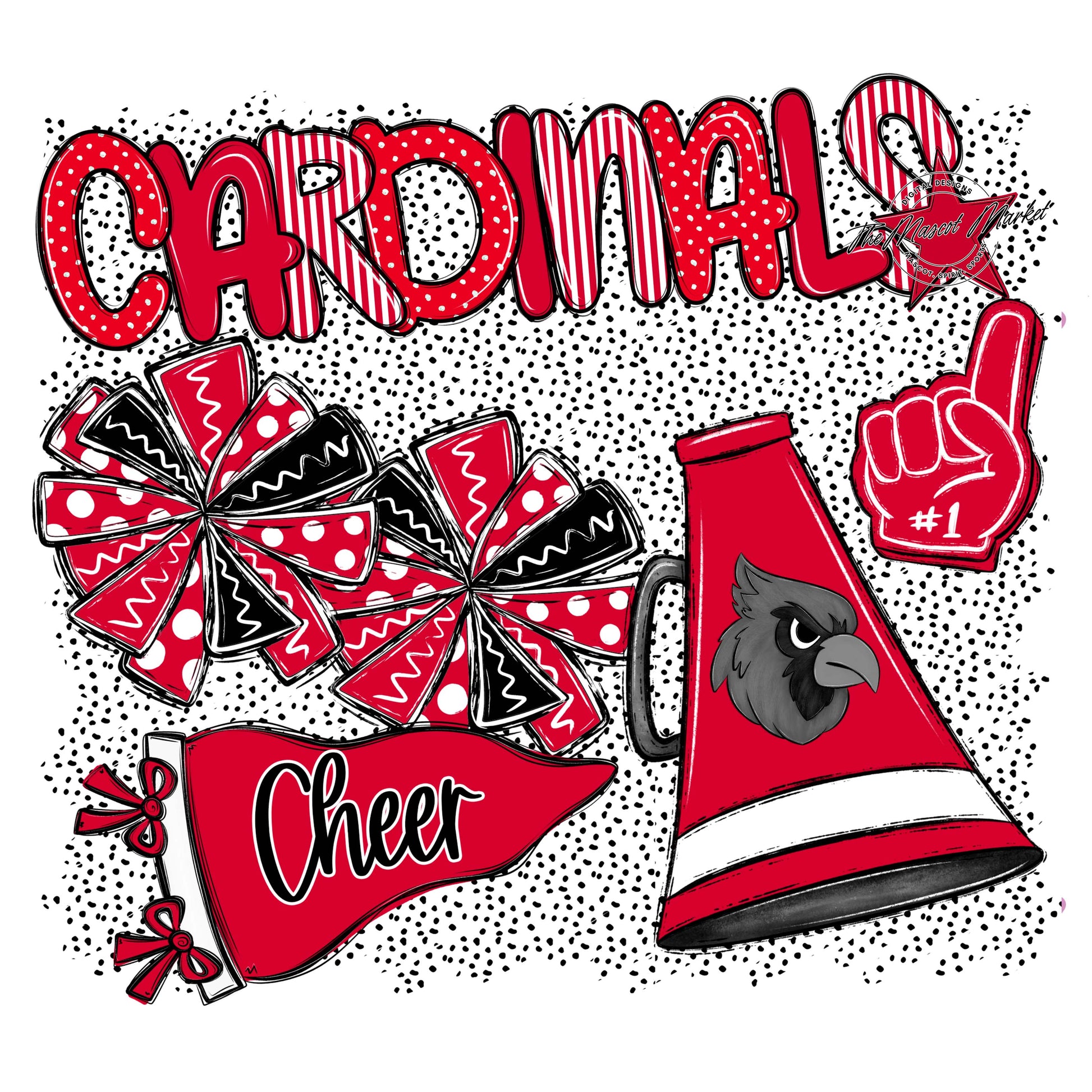 Cardinals Cheer Spirit-Red