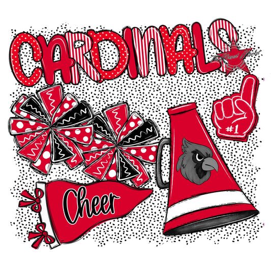 Cardinals Cheer Spirit-Red