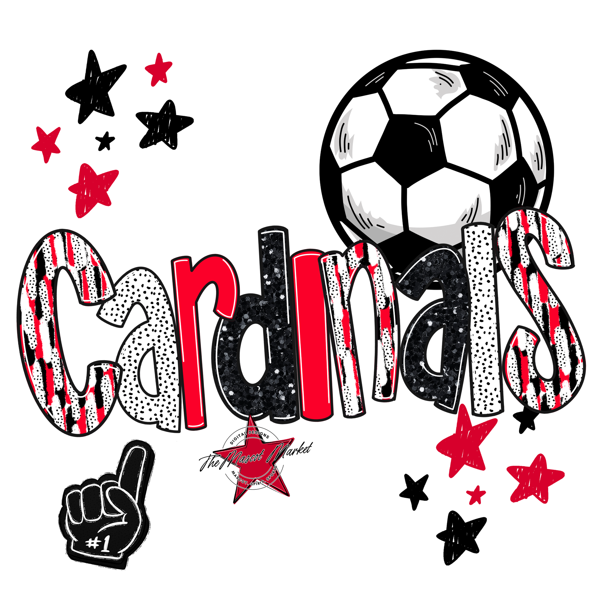 Cardinals Soccer Scrape-Red