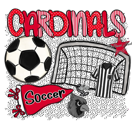 Cardinals Soccer Spirit-Red