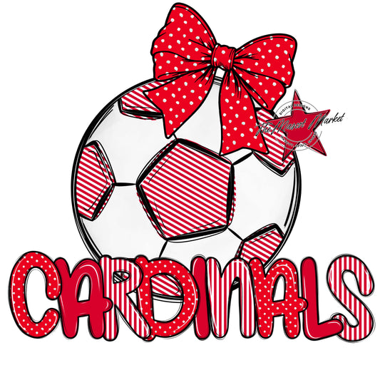 Cardinals Soccer Spirit Design-Red