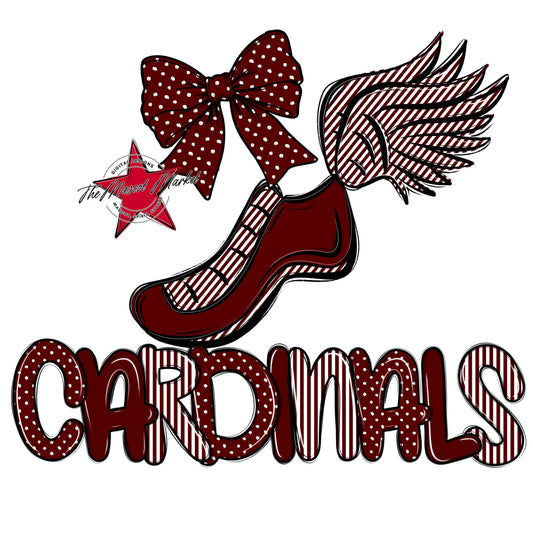 Cardinals Track Spirit Design-Maroon