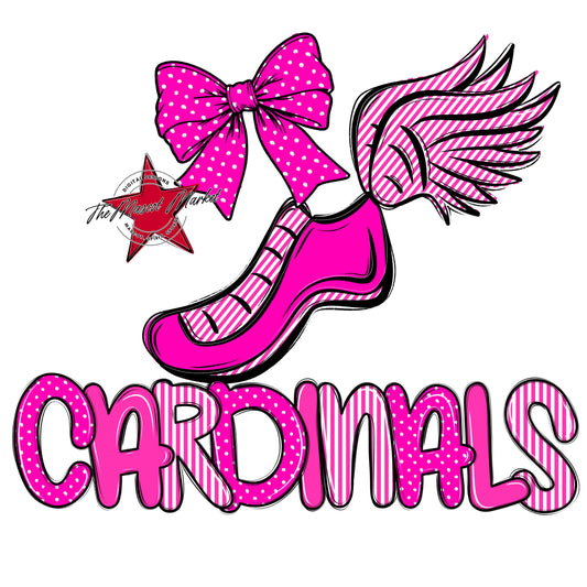 Cardinals Track Spirit Design-Pink