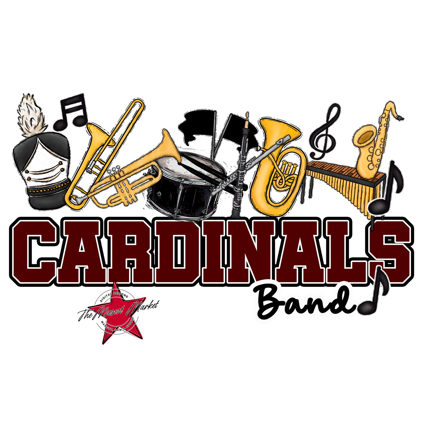 Cardinals Varsity Band-Maroon