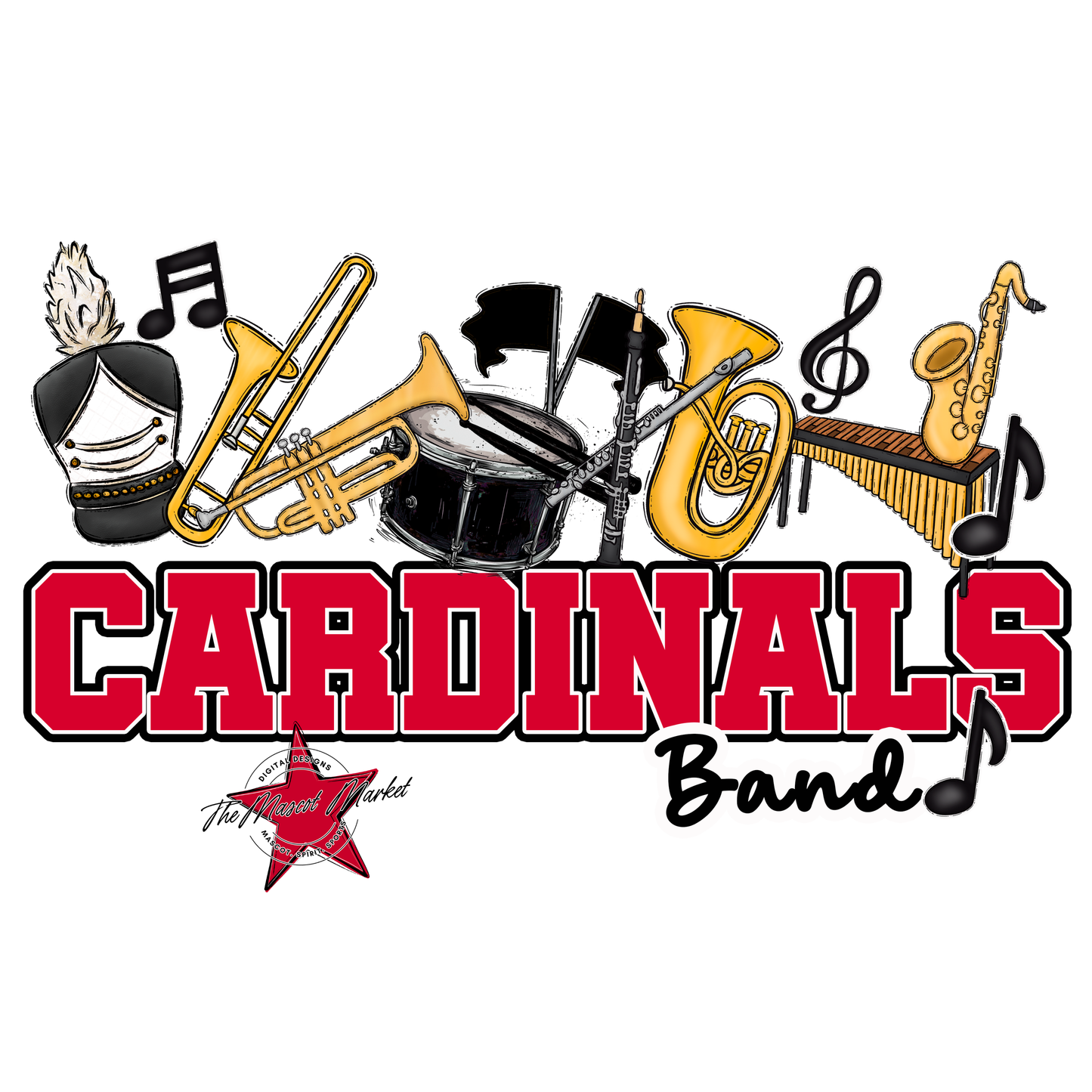 Cardinals Varsity Band-Red