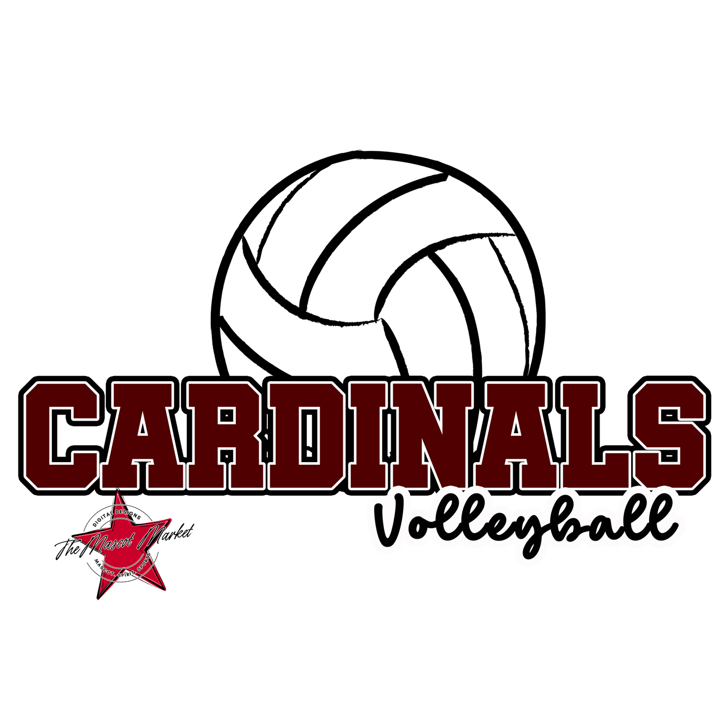Cardinals Varsity Volleyball-Maroon