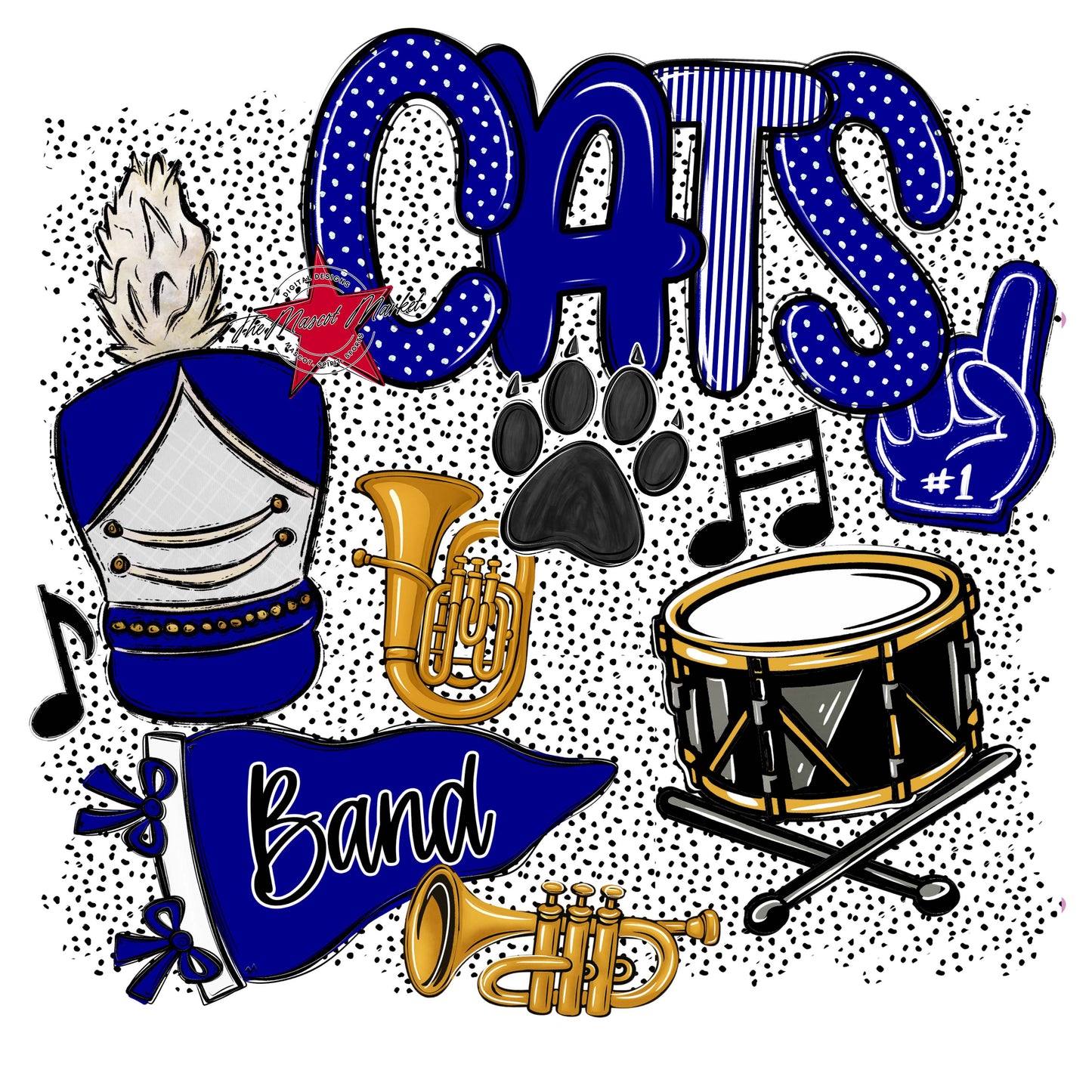 Cats Band Spirit-Blue
