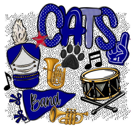 Cats Band Spirit-Blue