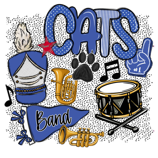Cats Band Spirit-Off Blue