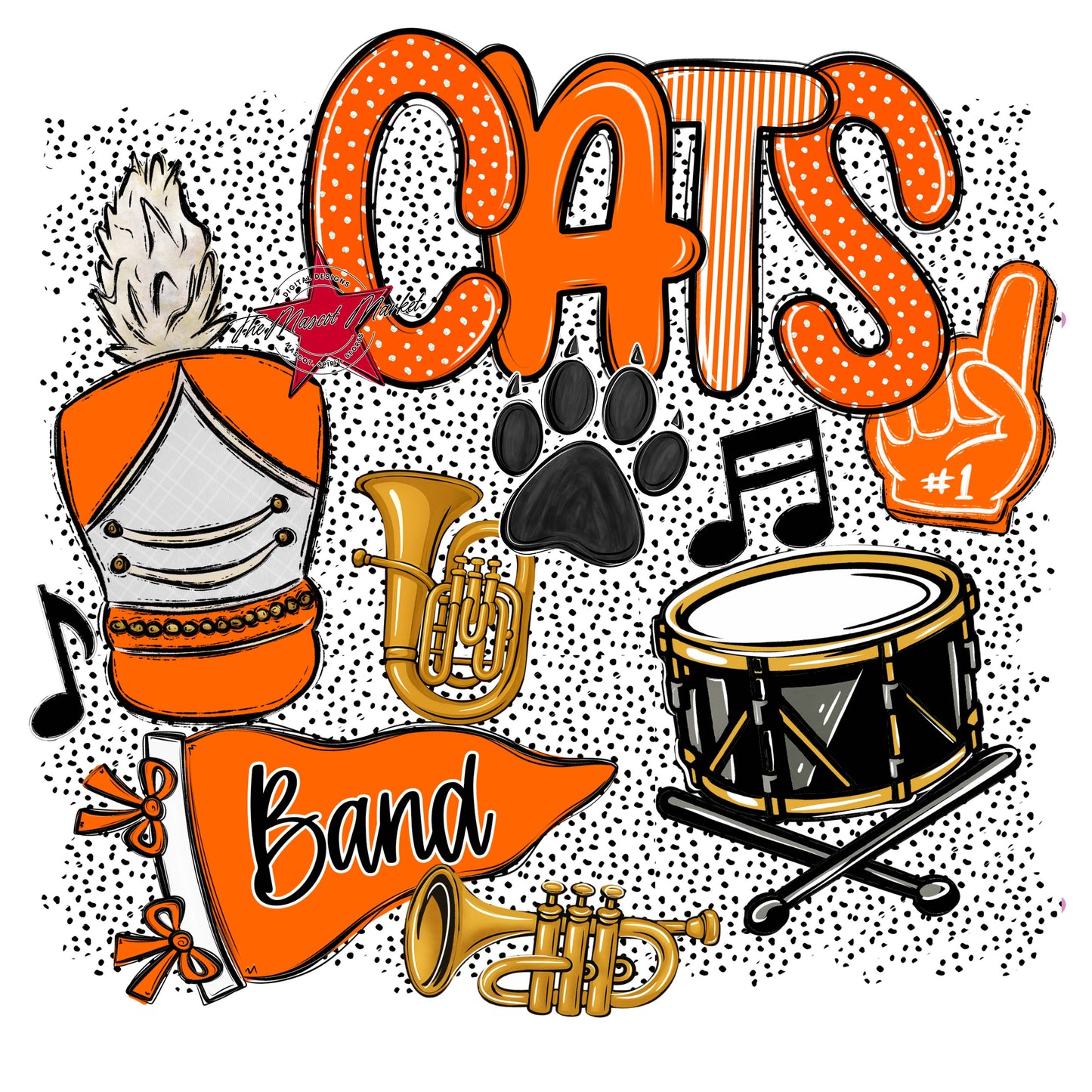 Cats Band Spirit-Orange