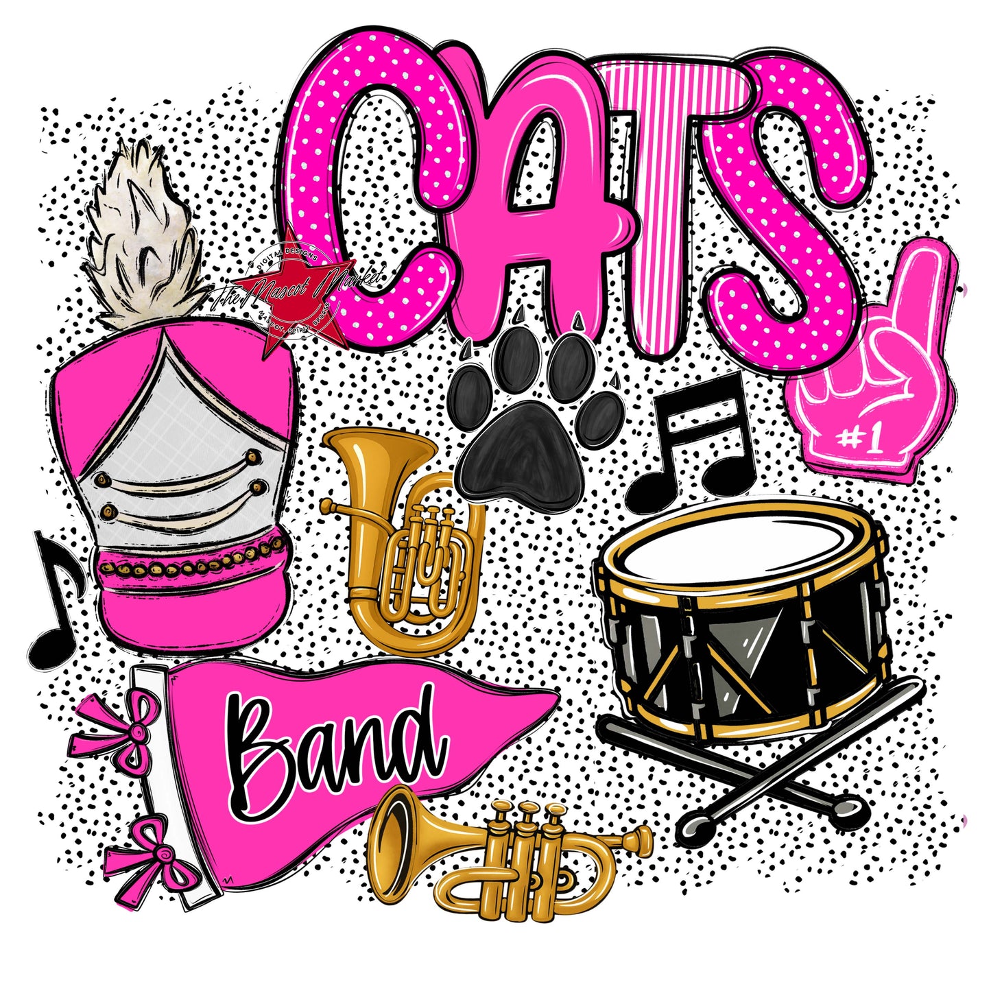 Cats Band Spirit-Pink