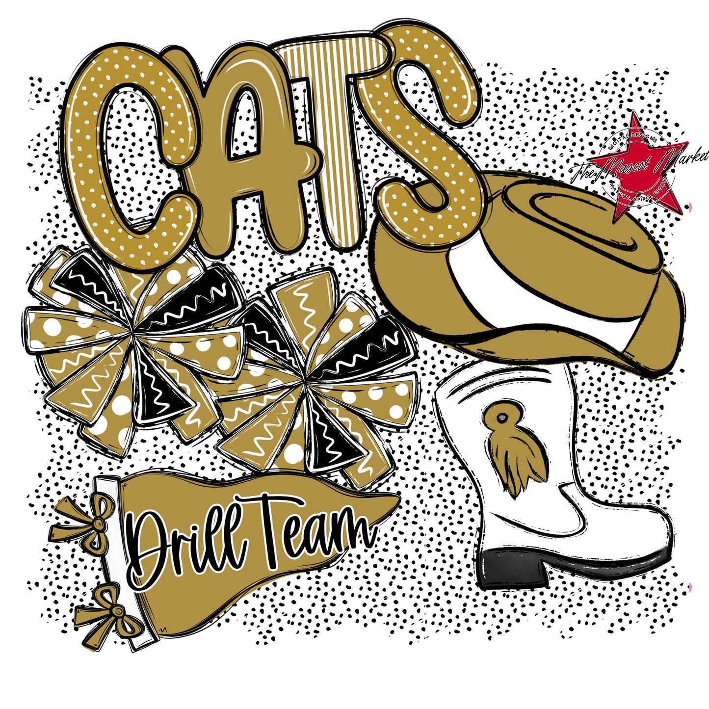Cats Drillteam Spirit-Gold