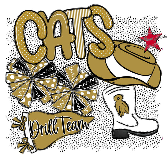 Cats Drillteam Spirit-Gold