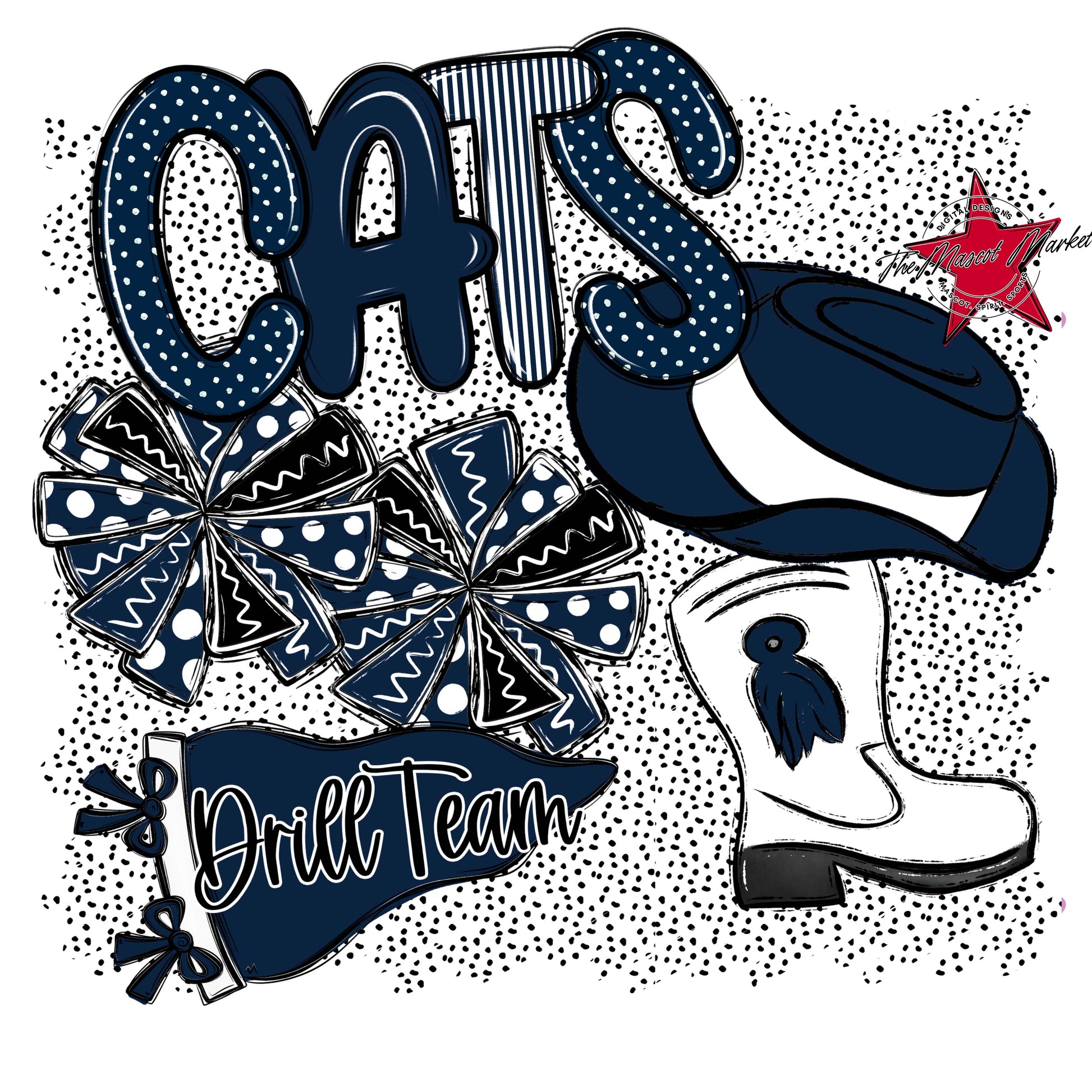 Cats Drillteam Spirit-Navy