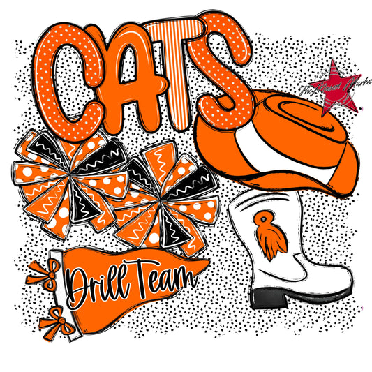 Cats Drillteam Spirit-Orange