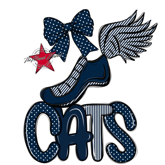 Cats Track Spirit Design-Navy