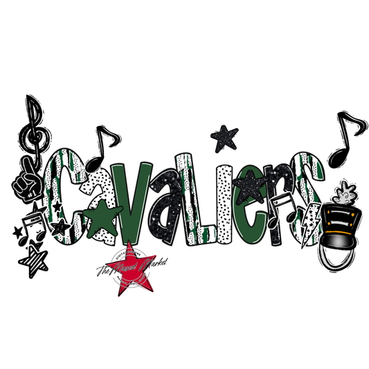 Cavaliers Band Scrape-Green