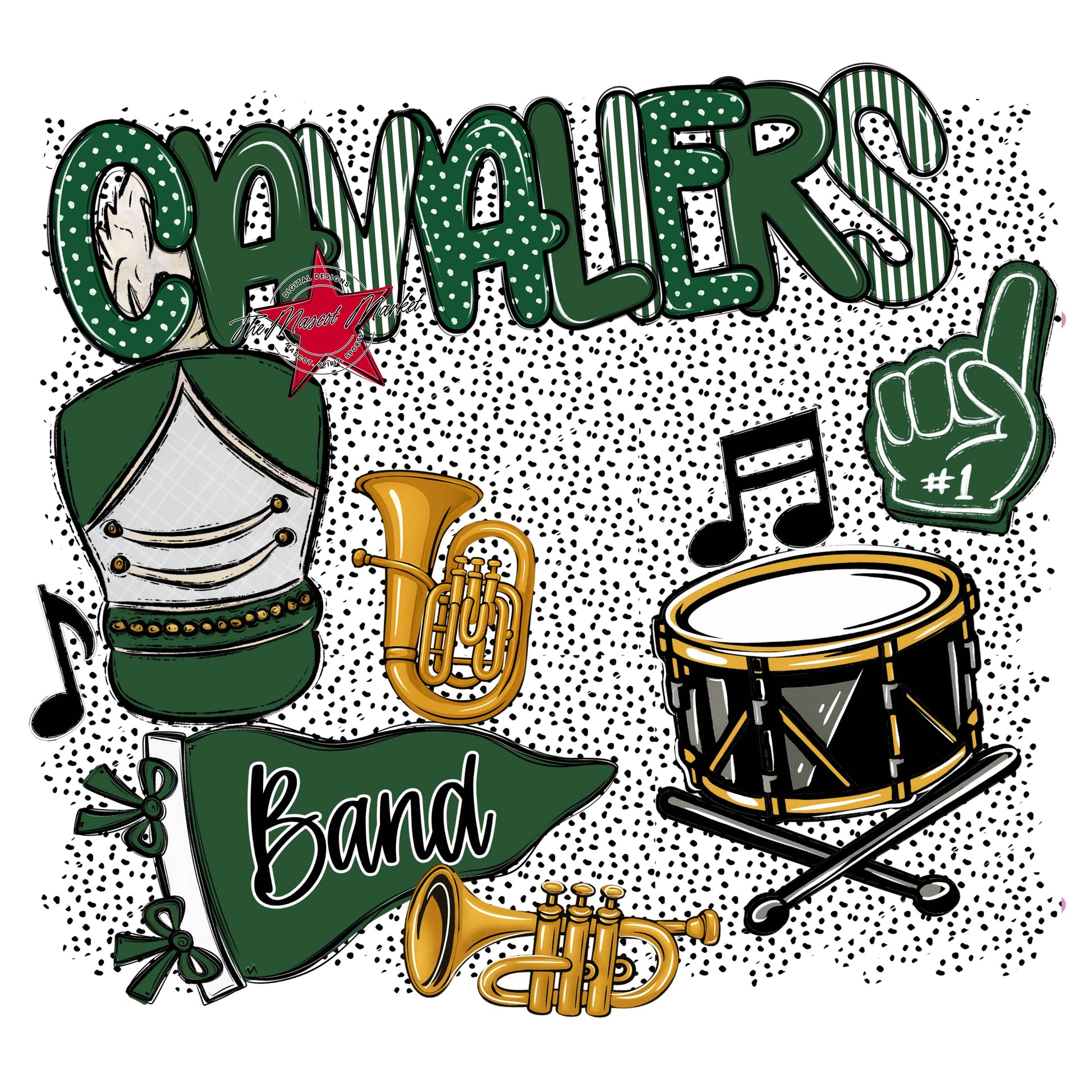 Cavaliers Band Spirit-Green